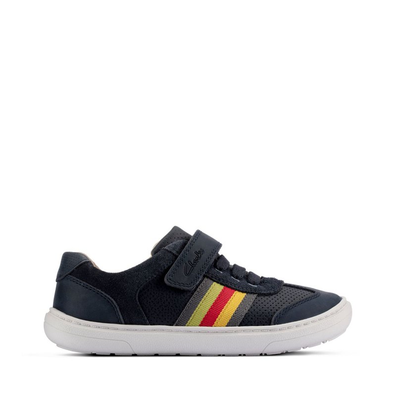 Pantofi Clarks Copii Bleumarin - Flash Step - 548632-JZL